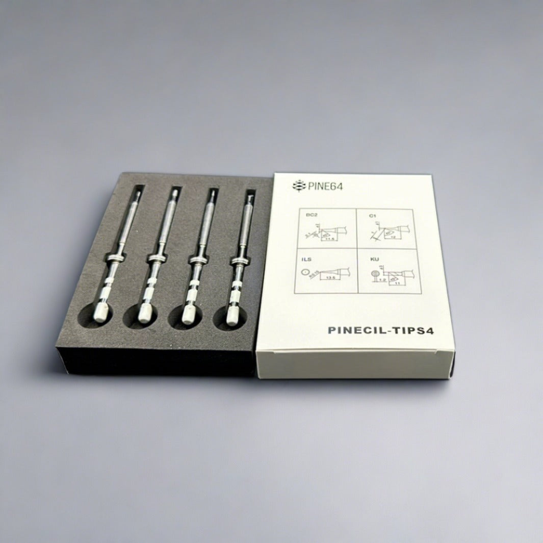 PINECIL Soldering Short Tip Set (Fine) - Breadstick Innovations