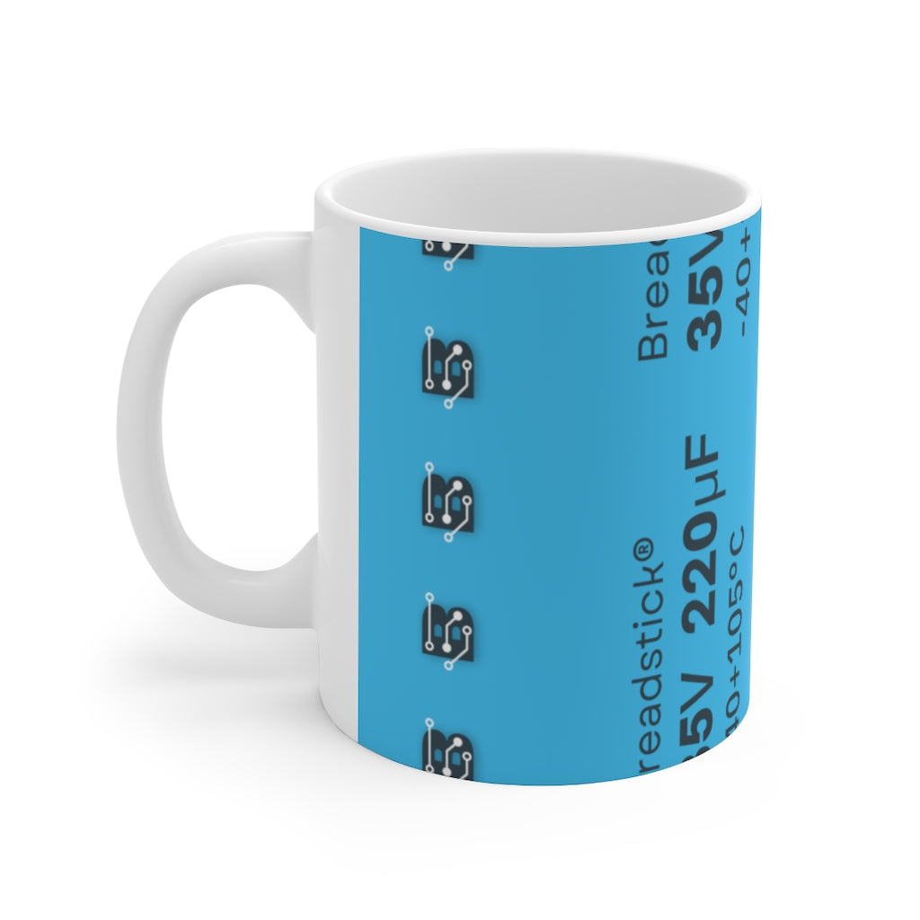 Ceramic Capacitor Mug 11oz - Breadstick Innovations