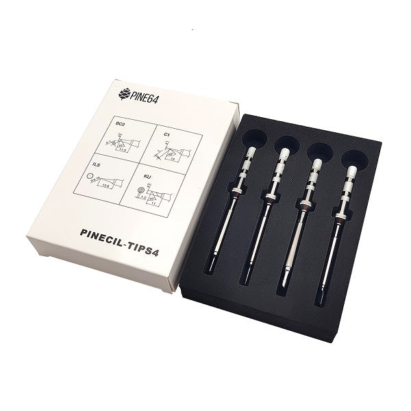 PINECIL Soldering Short Tip Set (Fine) - Breadstick Innovations