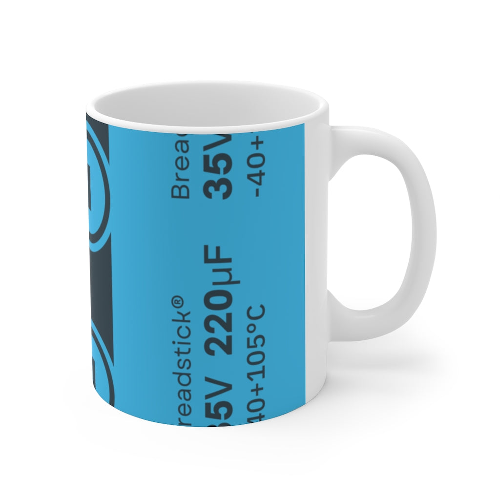 Ceramic Capacitor Mug 11oz - Breadstick Innovations