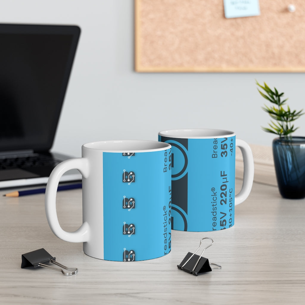 Ceramic Capacitor Mug 11oz - Breadstick Innovations