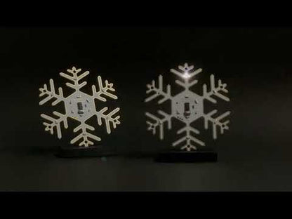 Snowflake - LED ornament with battery